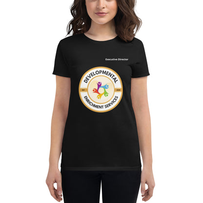 Printed Tshirt (Developmental Enrichment Services)  Women's short sleeve t-shirt Front Worn