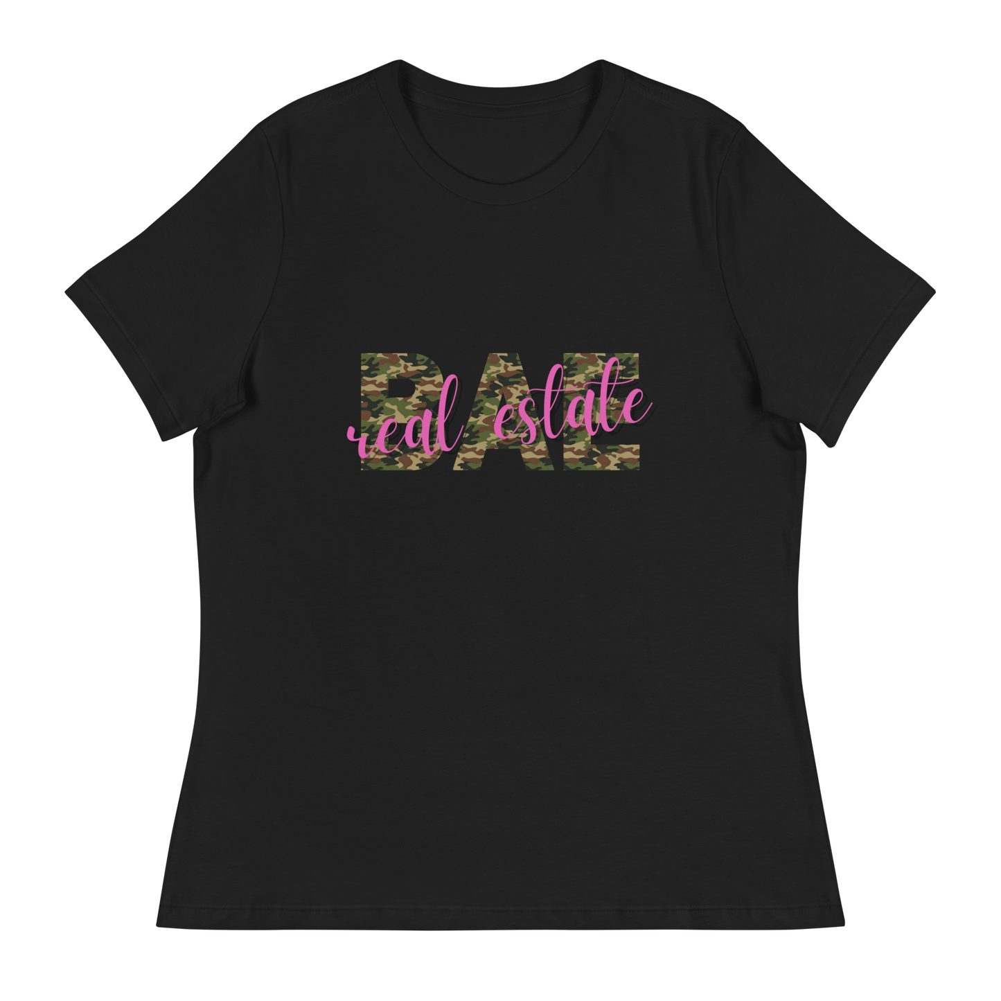 Real Estate Bae Women's Relaxed Shirt (in black)