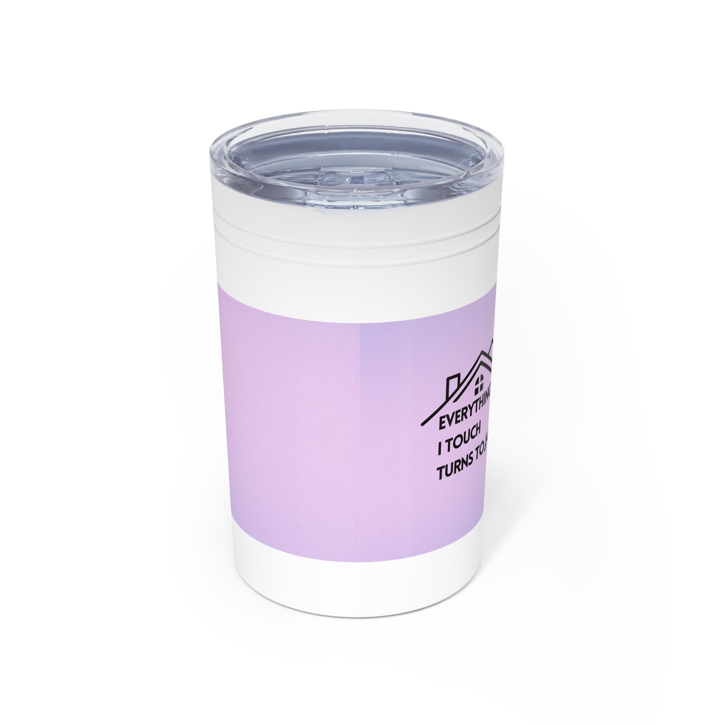 Customized Tumbler for Realtors (Vacuum Insulated in Purplse Print, 11oz ) - RIght