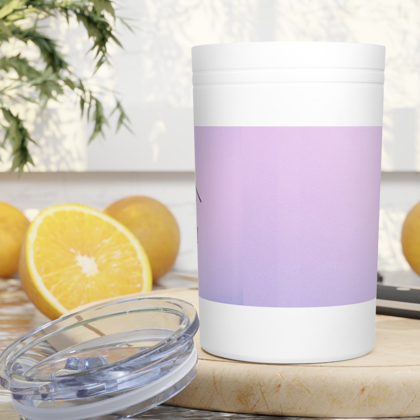 Customized Tumbler for Realtors (Vacuum Insulated in Purple Print, 11oz )