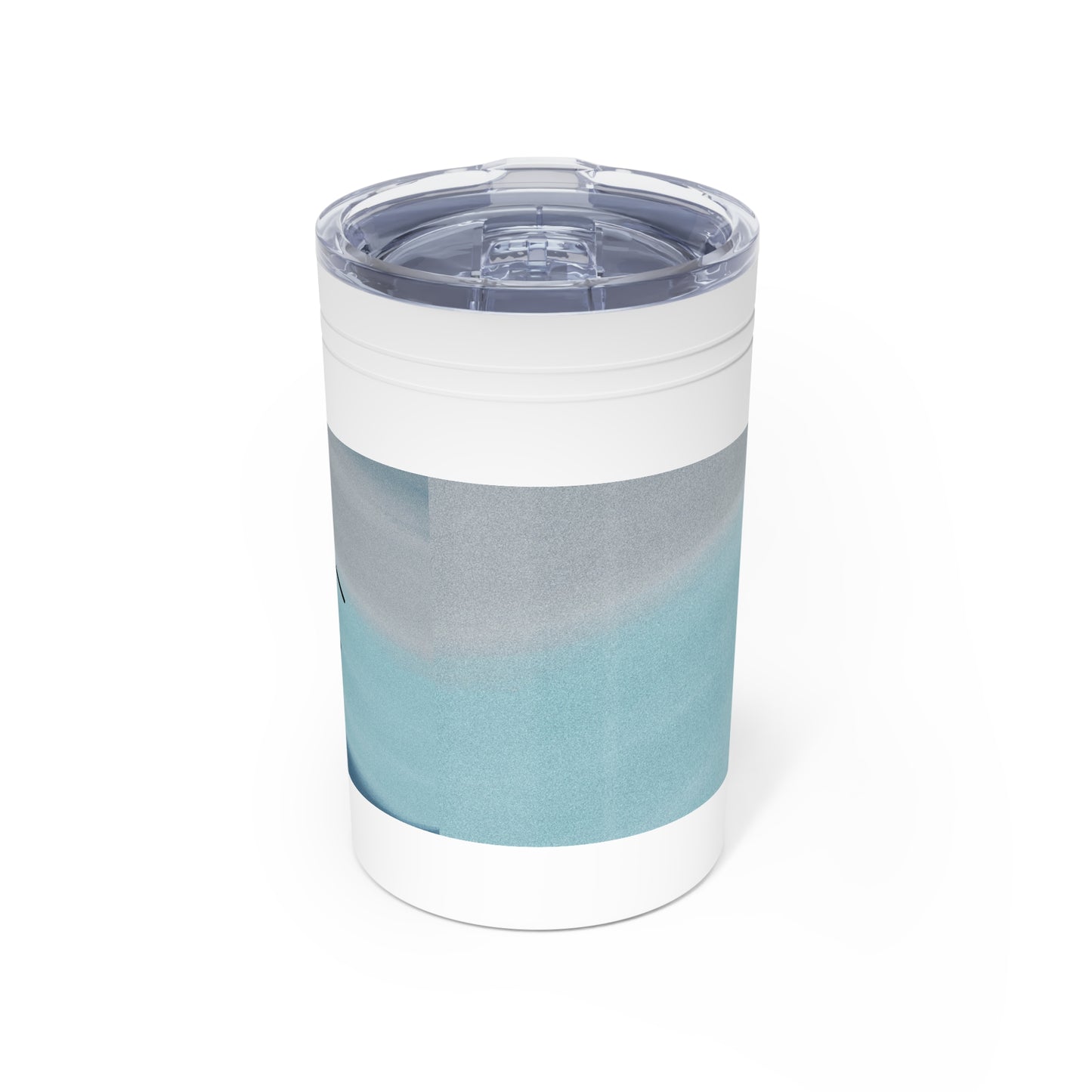 Customized Tumbler for Realtors (Vacuum Insulated in Blue and Gray, 11oz ) - Back