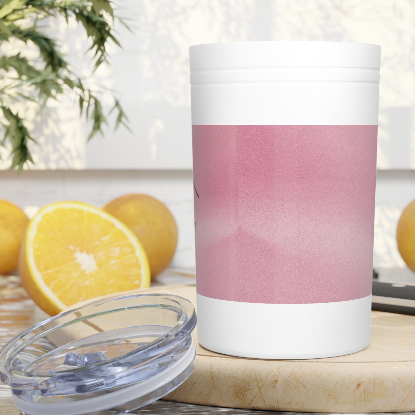 Customized Tumbler for Realtors (Vacuum Insulated in Pink Print, 11oz )