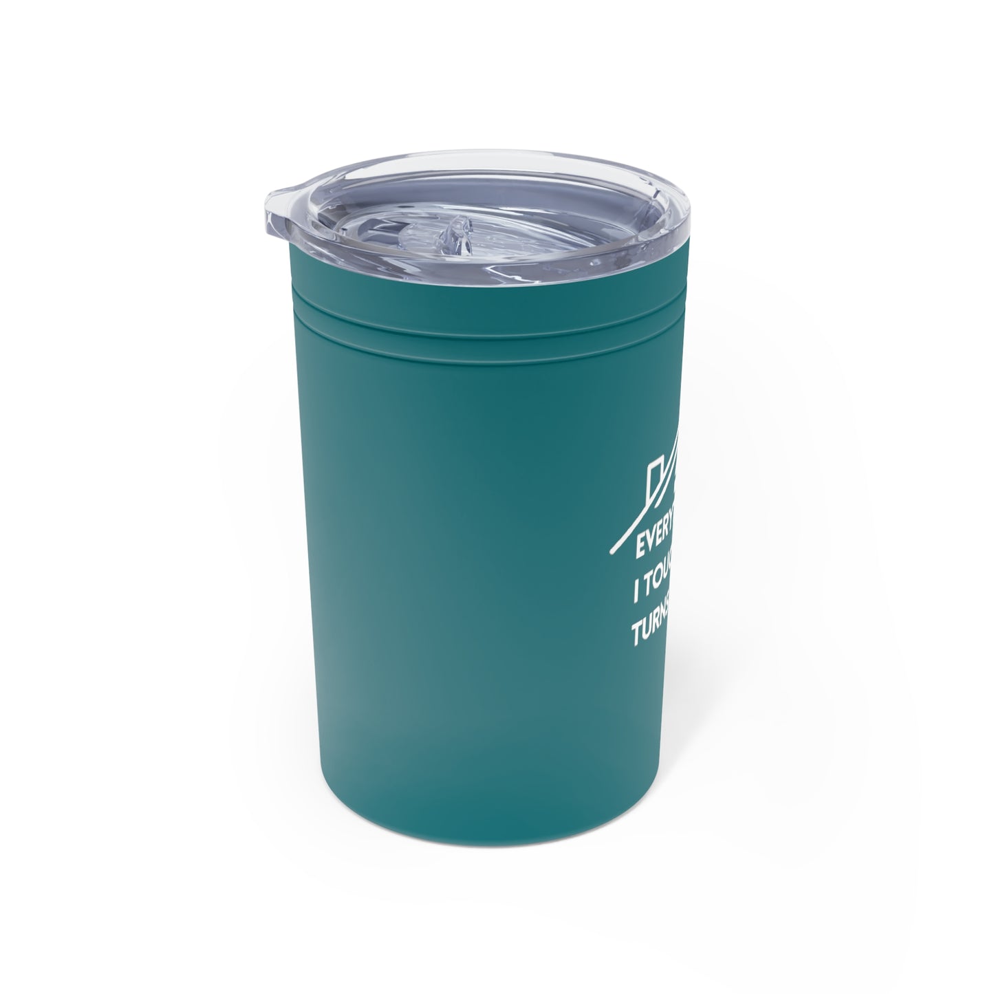 Customized Tumbler for Realtors (Vacuum Insulated in Turquoise, 11oz ) - Right