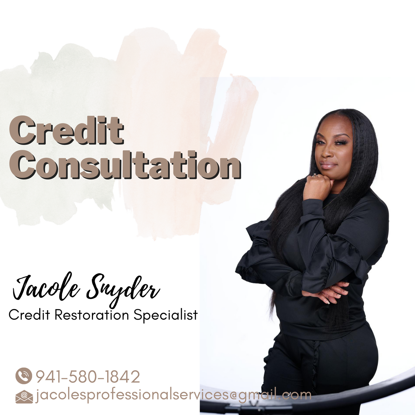 Credit  Consultation and credit counseling with Jacole Snyder the Credit Restoration Specialist